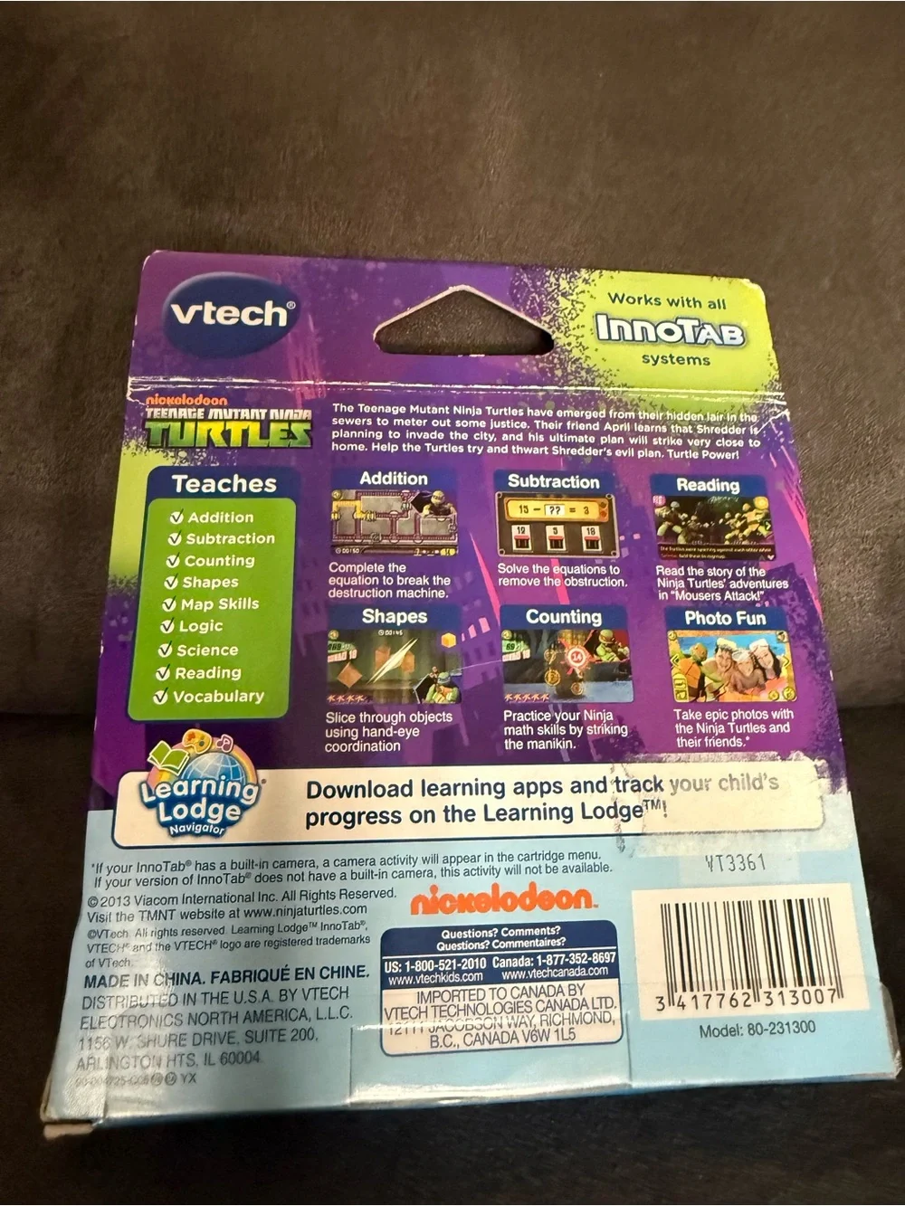 InnoTab Teenage Mutant Ninja Turtles Learning App Tablet - Blue/Green